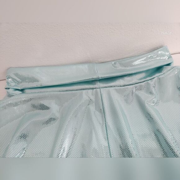 Urban Coco Shimmer Skirt Light Blue w/silver Dots Girls Size L NWT - Picture 5 of 8